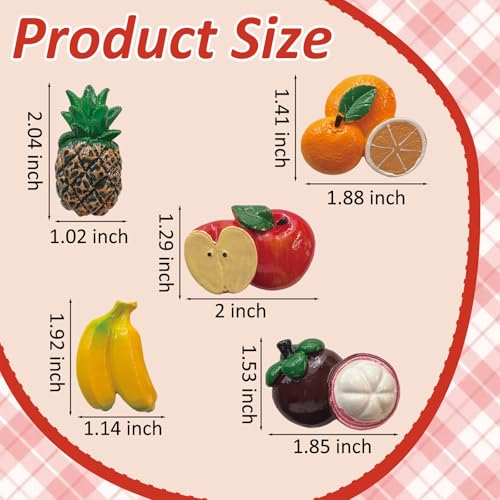 Set 10 Imánes Decorativos de Frutas para Refrigerador miniatura 3