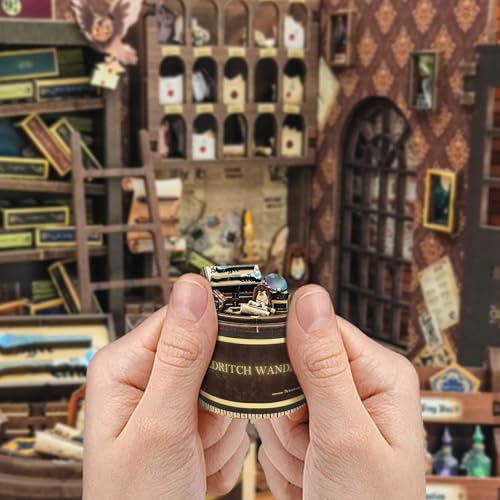 STRUCWOOD Magic Wand Shop Book Nook Kit DIY 3D Holzpuzzle für Erwachsene – Ansicht 4