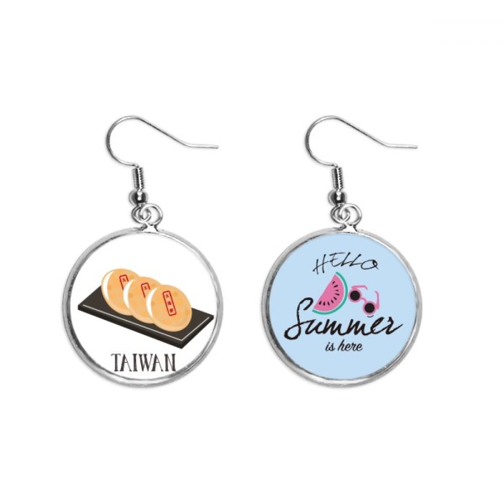 Pendientes de sandía con diseño de serpiente y sol pastel accesorio de lóbulo 5