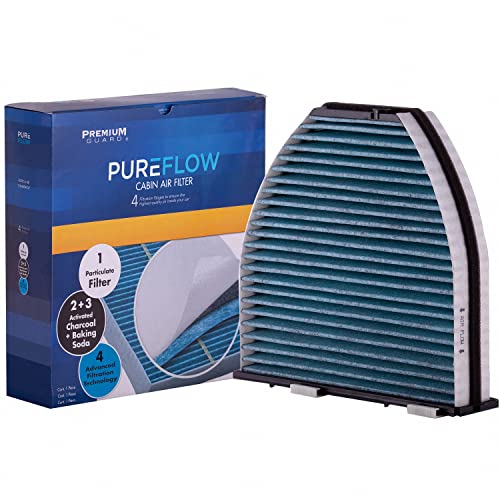 PureFlow Cabin Air Filter PC5844X | Fits 2010-2016 Mercedes-Benz E350, 2008-2012 C300, 2010-2015 GLK350, 2012-2015 C250, 2008-2015 C350, 2012-2018 CLS550, 2014-2017 E400