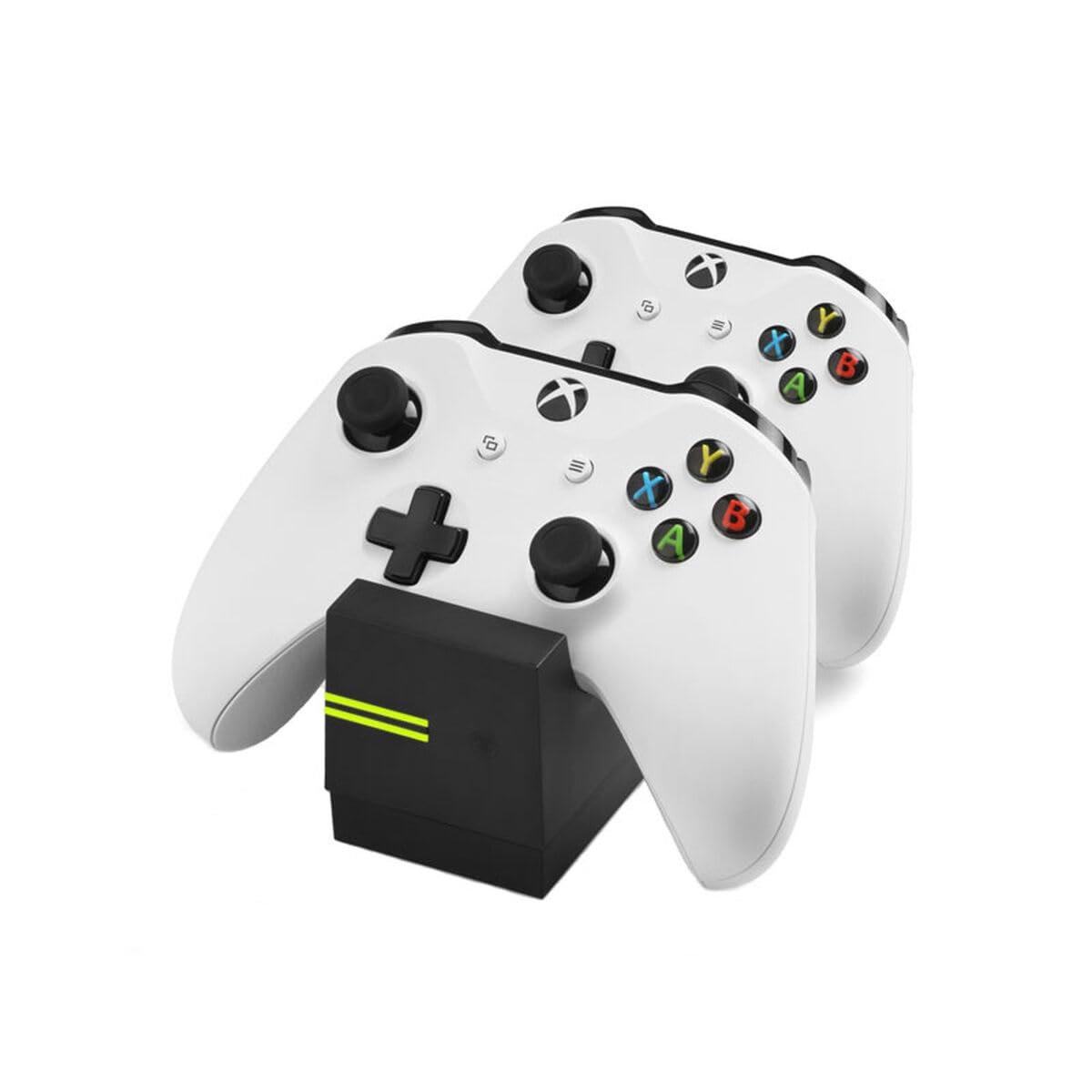 snakebyte Xbox One TWINCHARGE X - black - charger / charging station for Xbox One S / X / Elite Controller / Gamepads, 2 rechargeable batteries 800mAh, dual channel charge, LED charge status indicator