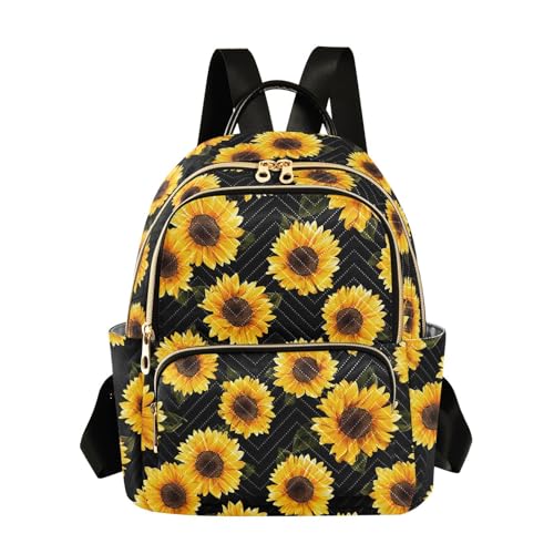 Image of ALAZA Beautiful Sunflower Women Backpack Purse Ladies Fashion Shoulder Bag Daypack Travel Bag 10L