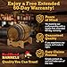 Red Head Barrels - 1 L Premium Distillery-Grade Oak Barrels for Aging Whiskey, Rum, and More, Ideal for Whiskey Barrel or Wine Barrel, American Charred Oak Barrel with 12-Page Cocktail Recipe Booklet