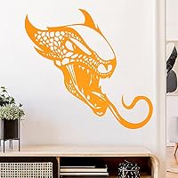 Kiwistar Testa di Drago Adesivo in 6 Dimensioni – Wall Sticker Wall Sticker, 30_Dunkelrot, 80 x 48 cm