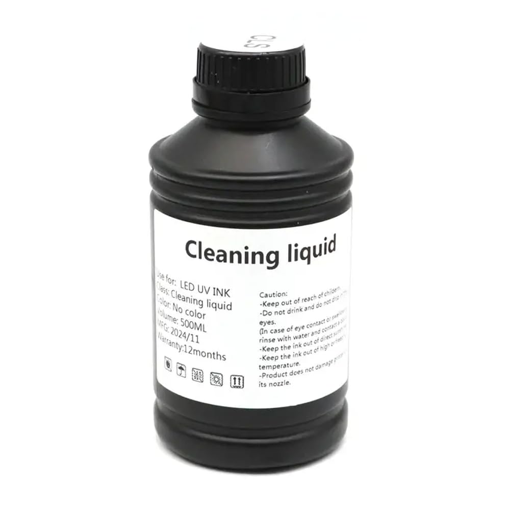 Soluzione di pulizia 'inchiostro 1000ml 500 ml Compatibile con TX800 XP600 DX5 DX7 I3200 L805 1390 L1800 liquido per la pulizia Roland per a getto d'inchiostro(1bottle 500ml)