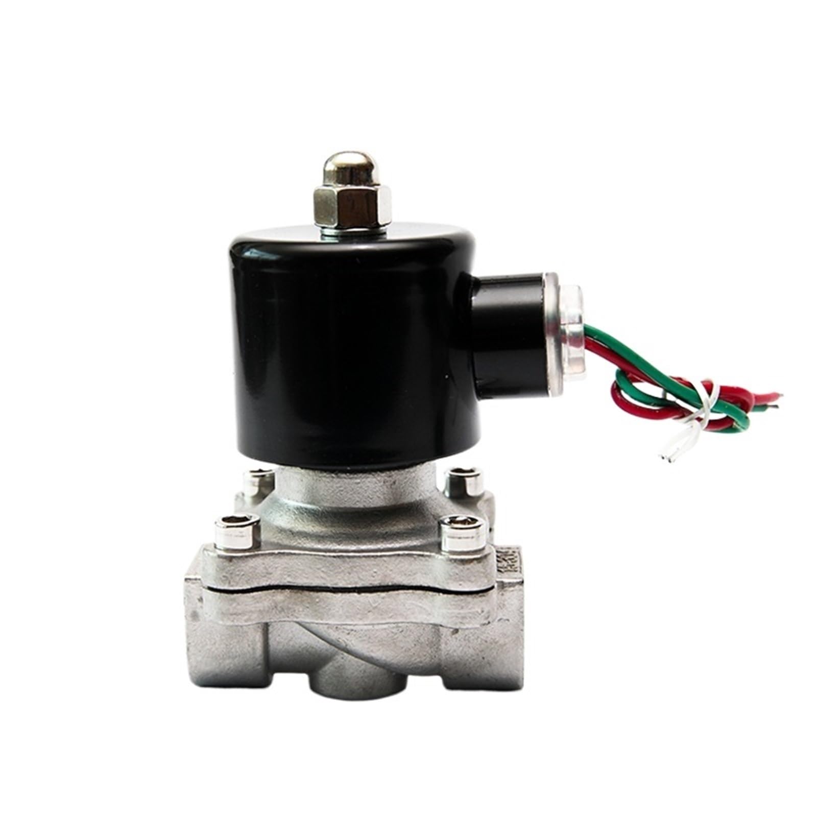 Uyqukggpsn 2 3/8 Inch 1/2Inch 3/4Inch 1Inch Inch Way Solenoid Valve Stainless Steel Nomally Closed(2",Npt_110vac)