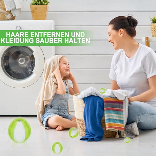 Pack of 18Pet Hair Remover Balls, Washing Machine Safe, Removes Dog and Cat Hair, Lint Catcher for Laundry, Effective Pet Hair Removal - Image 4