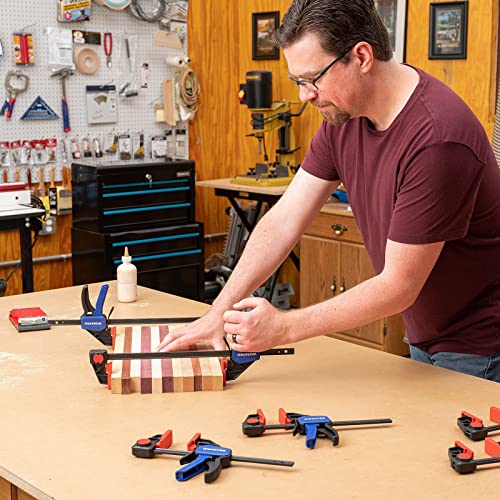 Workpro Bar Clamps For Woodworking, 10-Pack One-Handed Clamp/Spreader #TOP6