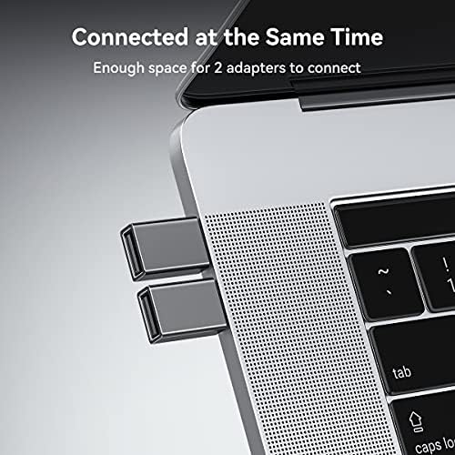 USB C to USB Adapter(2 Pack), USB C to USB 3.0 Adapter, OTG USB Type C Adapter, USB C Male to USB 3.0 Female Adapter Compatible with MacBook Pro, Surface Go,Dell XPS, Samsung S10 and More