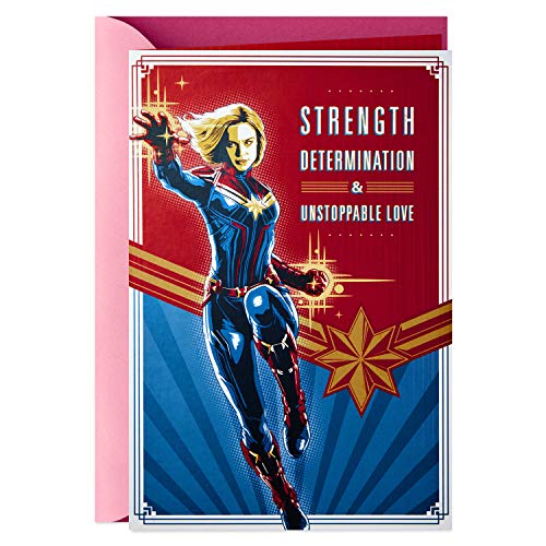 Hallmark Captain Marvel Mothers Day Card (Unstoppable Love)