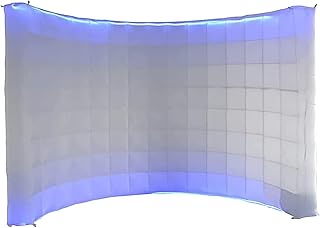 SAYOK Inflatable Photo Booth Wall Selfie Booth Backdrop, Photo Booth Enclosure Portable Inflatable White Photoshoot Background Wall for Party Wedding Events