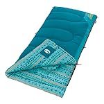 Coleman Kids 50°F Sleeping Bag for Children up to 5ft Tall, Glow in The Dark Design, Machine Washable - Image 2