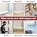 HomeProtect Door Draft Stopper Weather Stripping Door Seal Under Door Sweep Block Cold Air Gaps Front Soundproof Draft Blocker for Bottom of Door Suitable for Interior/Exterior,White