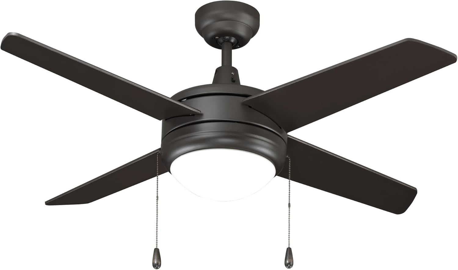 RP Lighting Contempo IV 52-Inch 3 Blade Indoor Ceiling Fan, Matte Black
