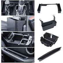MIKKUPPA 4PCS Center Console Organizer Compatible with 2018-2023 Jeep Wrangler JL JLU, 2020-2023 Jeep Gladiator JT, Gear Shift Side Tray, Hanging Armrest Storage Box,Co-Pilot Organizer