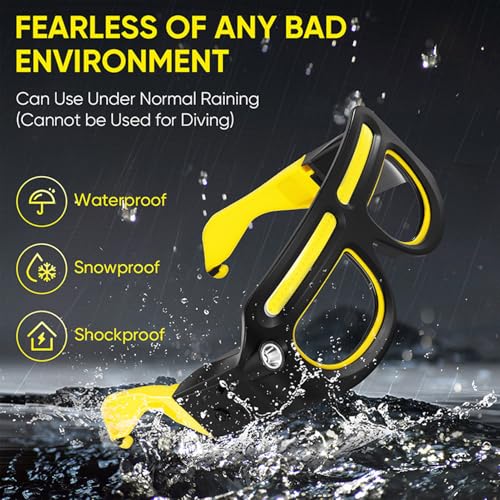 Weqizuerqi Lentes De Luz - Gafas Impermeables Recargables Con 5 Modos - Linterna Frontal Portátil con Sensor de Movimiento y Control Táctil,Para Caminar Nocturno Correr Ciclismo - imagen 5