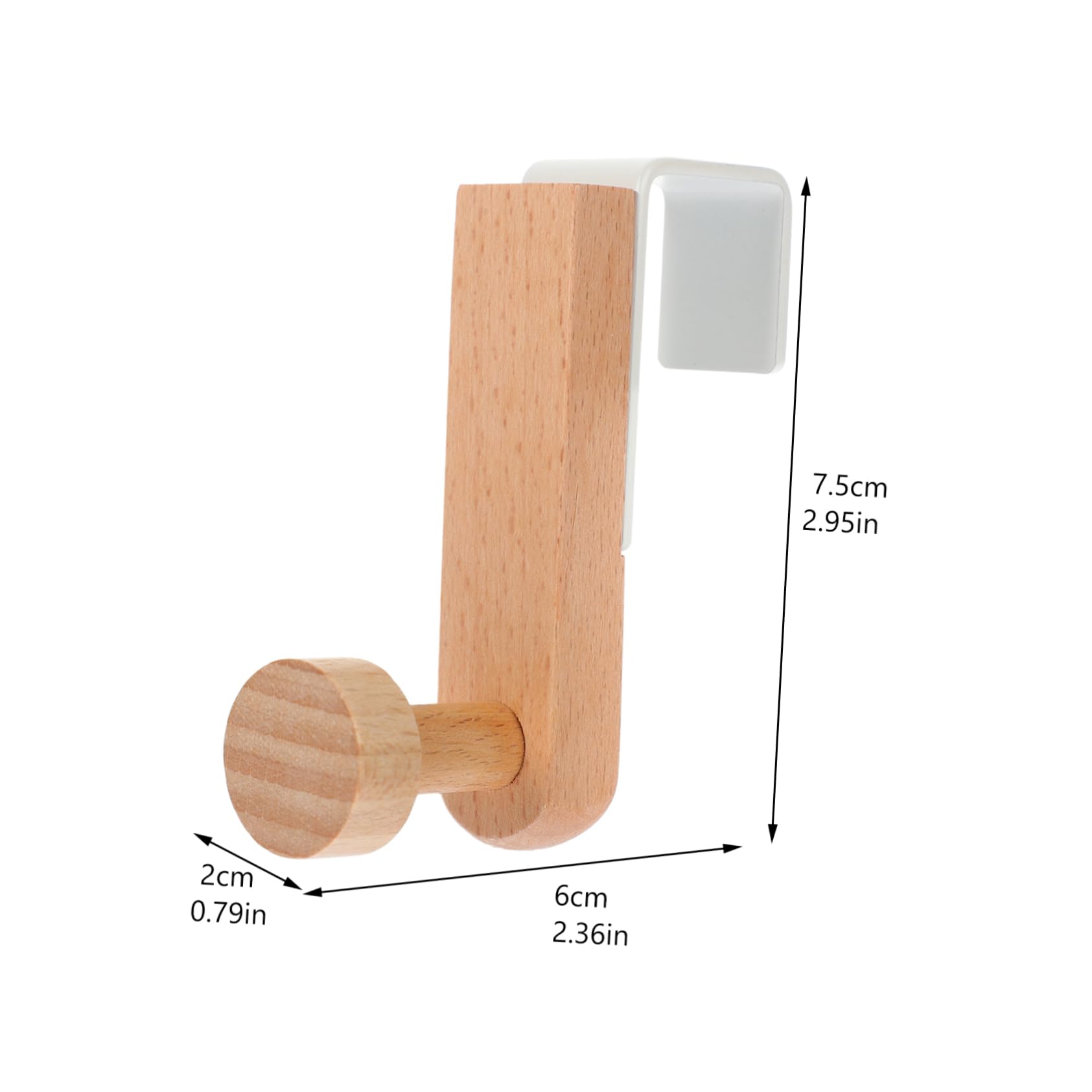 KICHOUSE 2pcs Door Hook Hangers Cloth Hook Rustic Coat Rack Bath Towel Hook Over Door Clothes Hanger Mounted Hooks Outdoor Towel Holder Hooks for Hats Over The Iron White