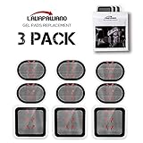 LAVAPAWANO Gel Pads Replacement Unit Set Pack for All Abdominal Belts (Black-3 Set)