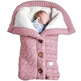 SHAIRMB Saco De Dormir para Cochecito De Bebé (OtoñO E Invierno), Saco De Dormir De Punto para Bebé para Exteriores, SuéTer CáLido con Forro Polar, para Cuna, Viaje, Silla De Coche,04