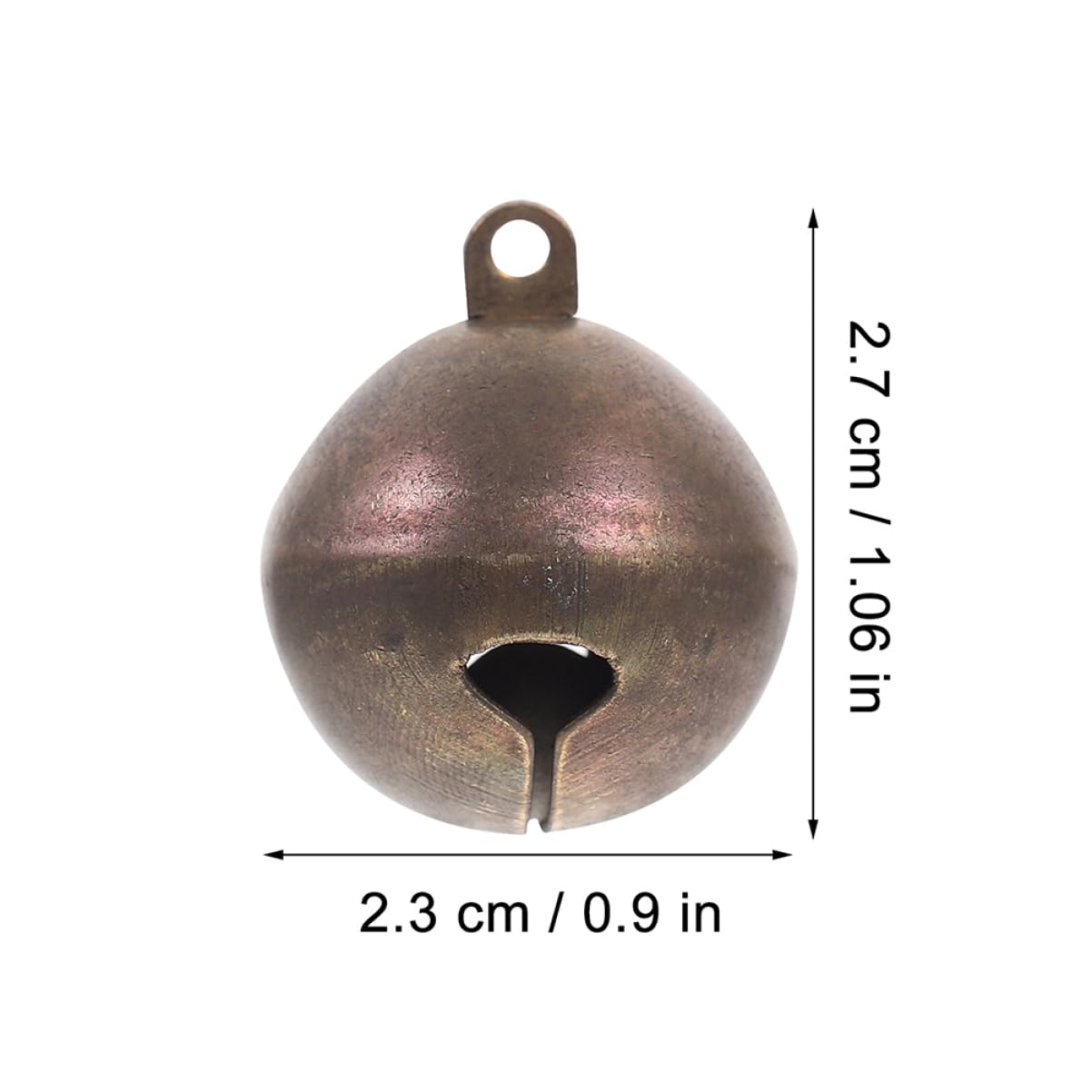 FONDOTIN Copper Bells for Dogs Pet Collar Charms Soundproof Craft Bells for Collars