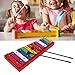 Colorful Xylophone, 13 Tones Professional Glockenspiel, Aluminum Birch Musical Instrument for Music Creation, Education, Stage Performances, and Family Entertainment
