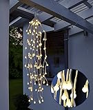  HI LED Lichterzweige hängend 70 cm mit 144 warmweißen LEDs
