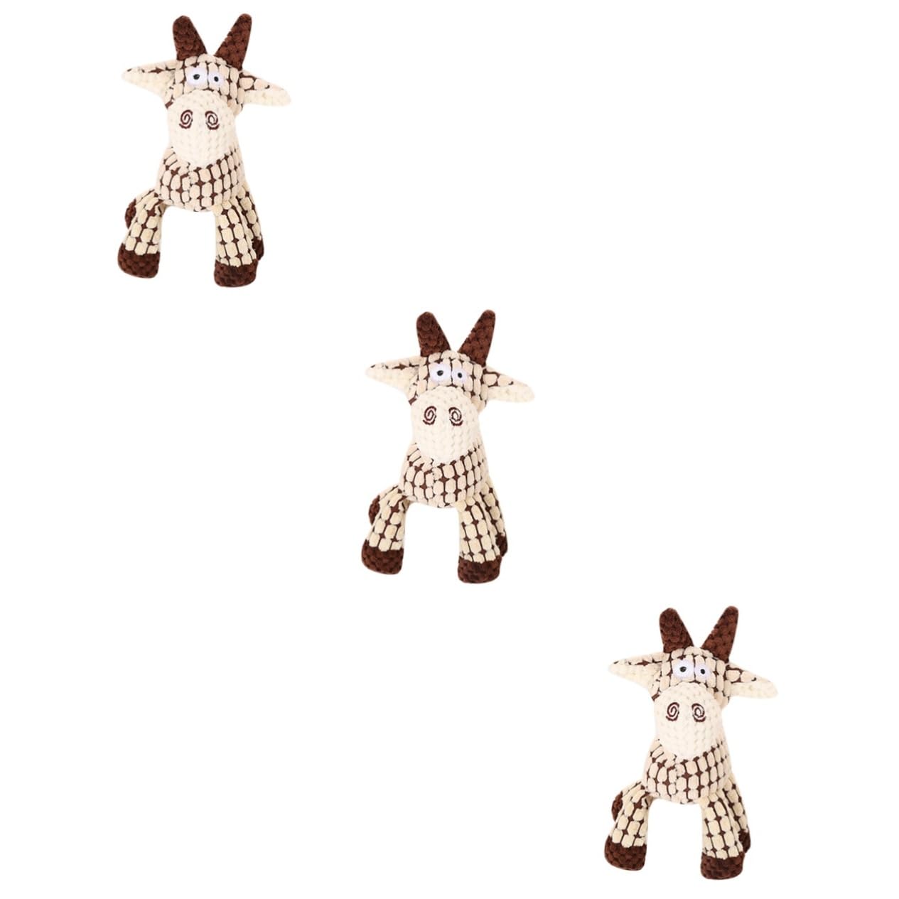 Sosoport 3 Juguetes Masticables para Perros Burro De Peluche Juguete para Mascotas Juguete De Peluche para Perros Suministros para Mascotas.