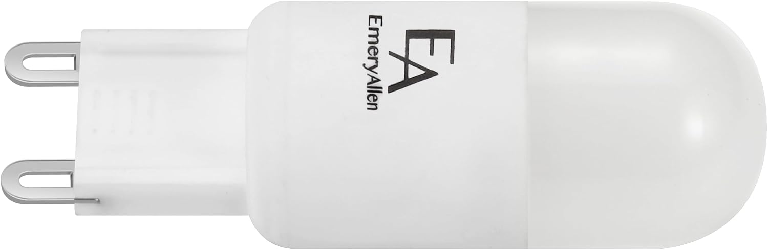 EmeryAllen G9 Base COB, 4.5Watt (50W Equivalent) |RoHS Compliant Dimmable LED Light Bulb | 120V- 450 Lumens | 3000K |1 Pcs