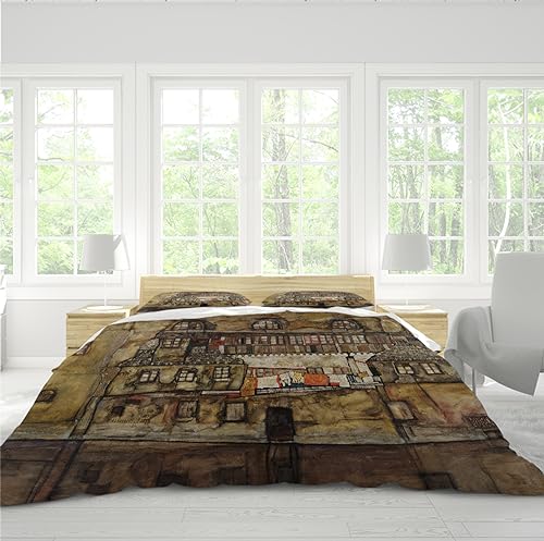 Housse de couette Egon Schiele 3 pièces grand confort avec fermeture éclair - 4