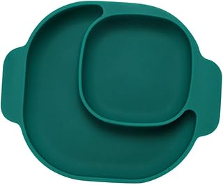 TOYANDONA 2 Peças Prato De Jantar Prato Infantil Pratos De Bebê Talheres Para Crianças Utensílio De Silicone Resto Talheres Infantis Pratos Divididos Talheres Para Bebê Tigela De Bebê Grau