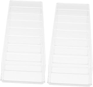 2 soportes transparentes divididos para palet...