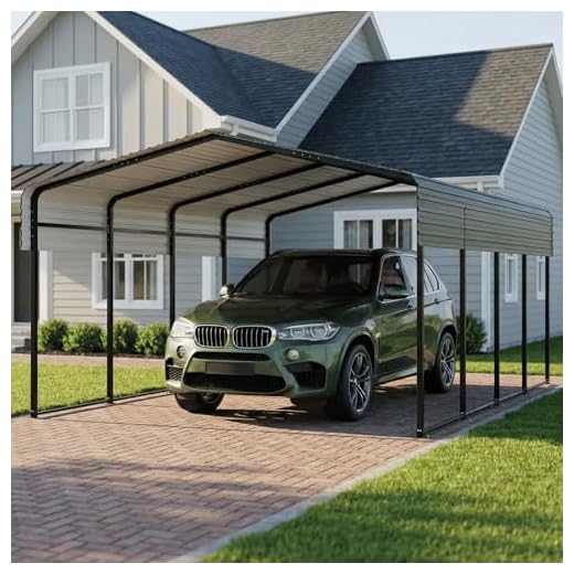 HEYTOWN 12x20 Galvanized Steel Carport