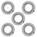 5 pcs set Hair Comb Headbands Stretch Flexible Plastic Circle