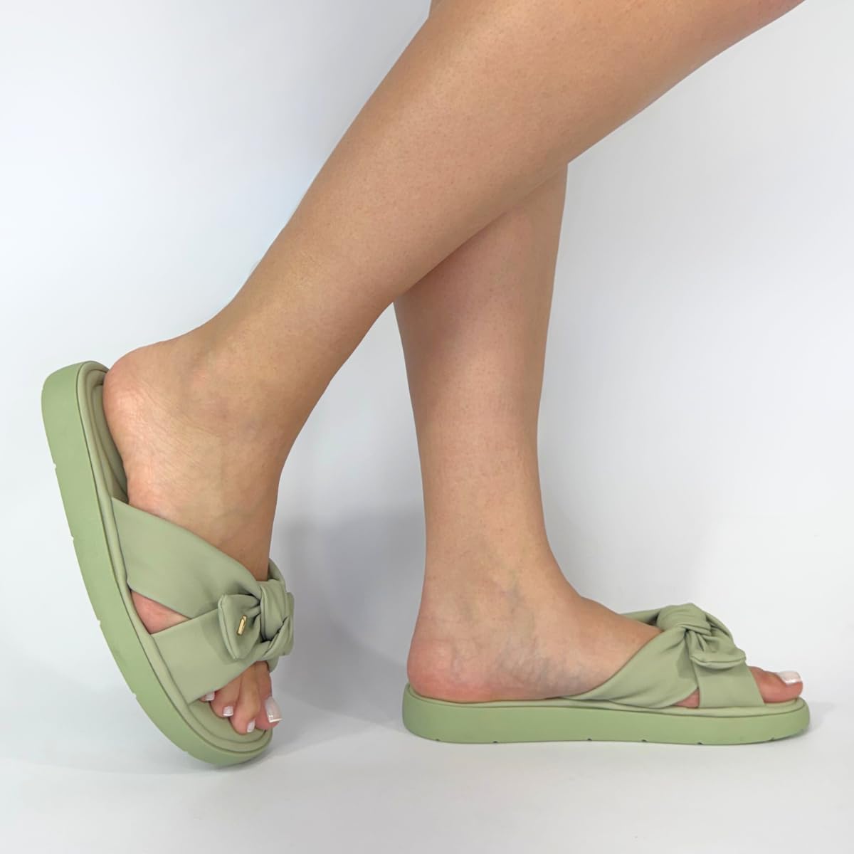 Chinelo Modare Feminino Nubuck Ultra Soft com Laço