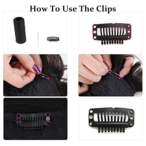 30 Pcs Wig Clips 9-Teeth Wig Clips To Sew In Wig Clips To Secure Wig Hair Clips For Wigs Snap Clips For Wigs Clip On Wig For Women Small Wig Clips For Hair Extensions #TOP5