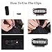 KSSHAIR 30 PCS Small Wig Clips for Hair Extensions, 9-Teeth Snap Clips for Wigs, Sew-in Clips to Secure Wigs