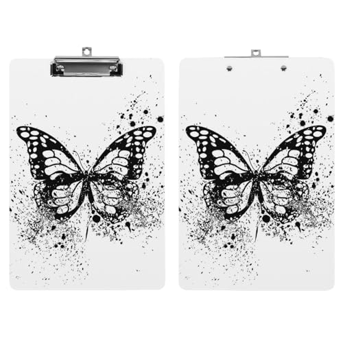 Presse-papiers noir papillon A4 pour ne plus perdre vos documents et formulaires