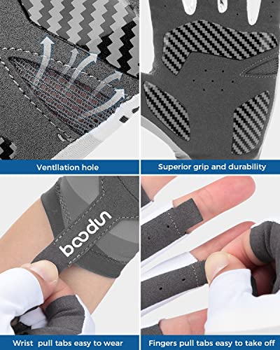 Kemimoto Summer Fishing Gloves, Upf 50+ Fingerless Outdoor Gloves For All Kinds Sports,Fishing, Sailing, Rowing, Hunting, Hiking And Camping #TOP3