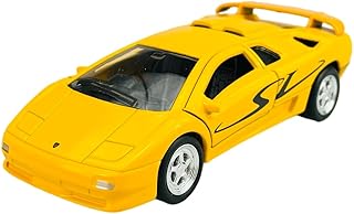 Welly Modèle de voiture compatible avec Lamborghini Diablo SV Jaune env. 1/34-1/39 mm Modèle en métal