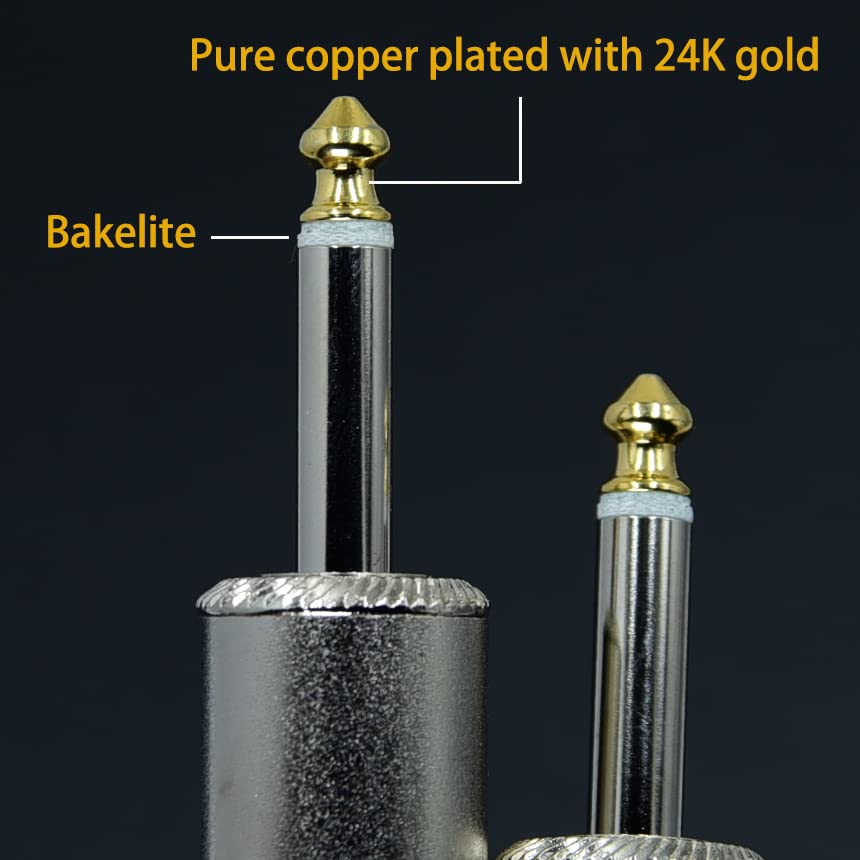 Miniatura 4 de Habla en 2 piezas de Speakon profesional a 14 de pulgada TS cable de altavoz para pa jack par calibre 12awg puerto de audio macho enchufe