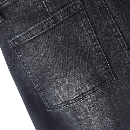 KIDSCOOL SPACE Calça jeans infantil para meninos, 12 meses a 13 anos, rasgada, macia e elástica, clá