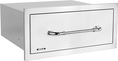 Miniatura 7 de Bull Outdoor Products Cajón de basura delgado, acero inoxidable