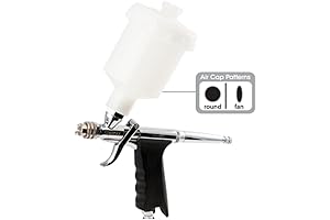 Sparmax Flyer Pistol Style Two-Pattern Cupped Gravity Airbrush