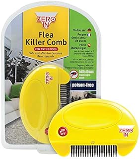 Zero In ZER023 Flea Killer Comb (Poison-Free, Electric Flea and Tick Comb for Use on Cats and Dogs)