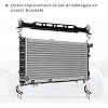 X AUTOHAUX Universal Oil Cooler Mounting Bracket Kit 330mm Aluminum Alloy Engine Oil Cooler Radiator Adapter Kit Oil Cooler Bracket Kit Black Transmission Oil Cooler Mounting Kit