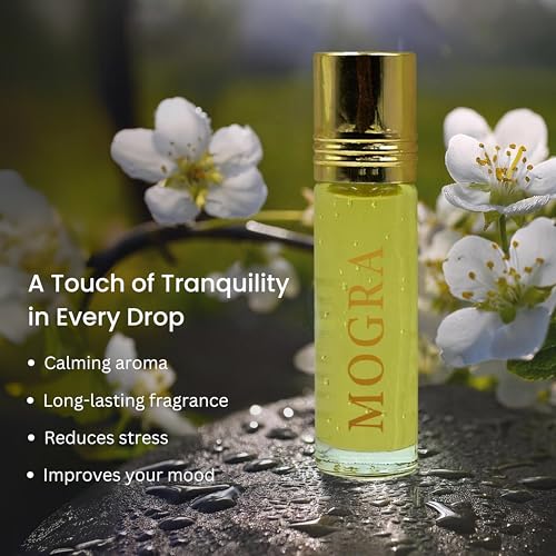 Image of Tatha Pure Mogra Attar| 100% Mogra Attar Original| Jasmine Roll-On Perfume for Women & Men Long Lasting With Calming Aroma| Natural Ingredients| Ideal Gift| | 10ML Pack| Mogra Perfume Without Alcohol