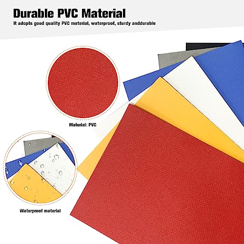 GOCUODE Kajak Aufblasbar Reparatur Kit,Mit PVC-Patches, Professionellem Schraubenschlüssel,Kleber und Aufbewahrungseimer,Paddelbrett-Reparatursatz für Kajakboot-Floß-Surfbrett (11 Stück)