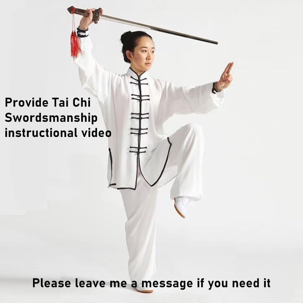 5PC Tai Chi Scalable Training Sword with Storage Cloth Pouch