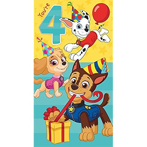 Paw Patrol Pup-Tastic 4th Birthday Card Cover