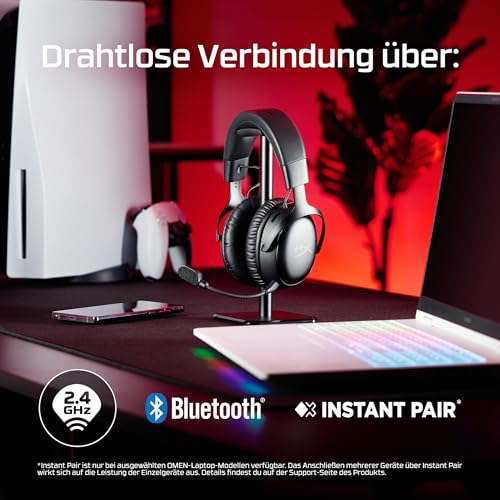HyperX Cloud III S Wireless Gaming Headset mit bis zu 120 Std. Akkulaufzeit